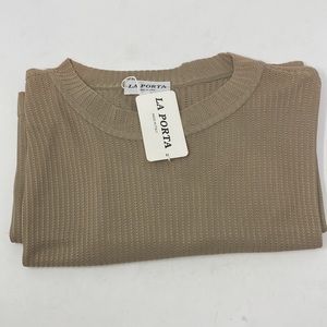 🖤La Porta made in Italy Men Short sleeves Beige Blouse XL